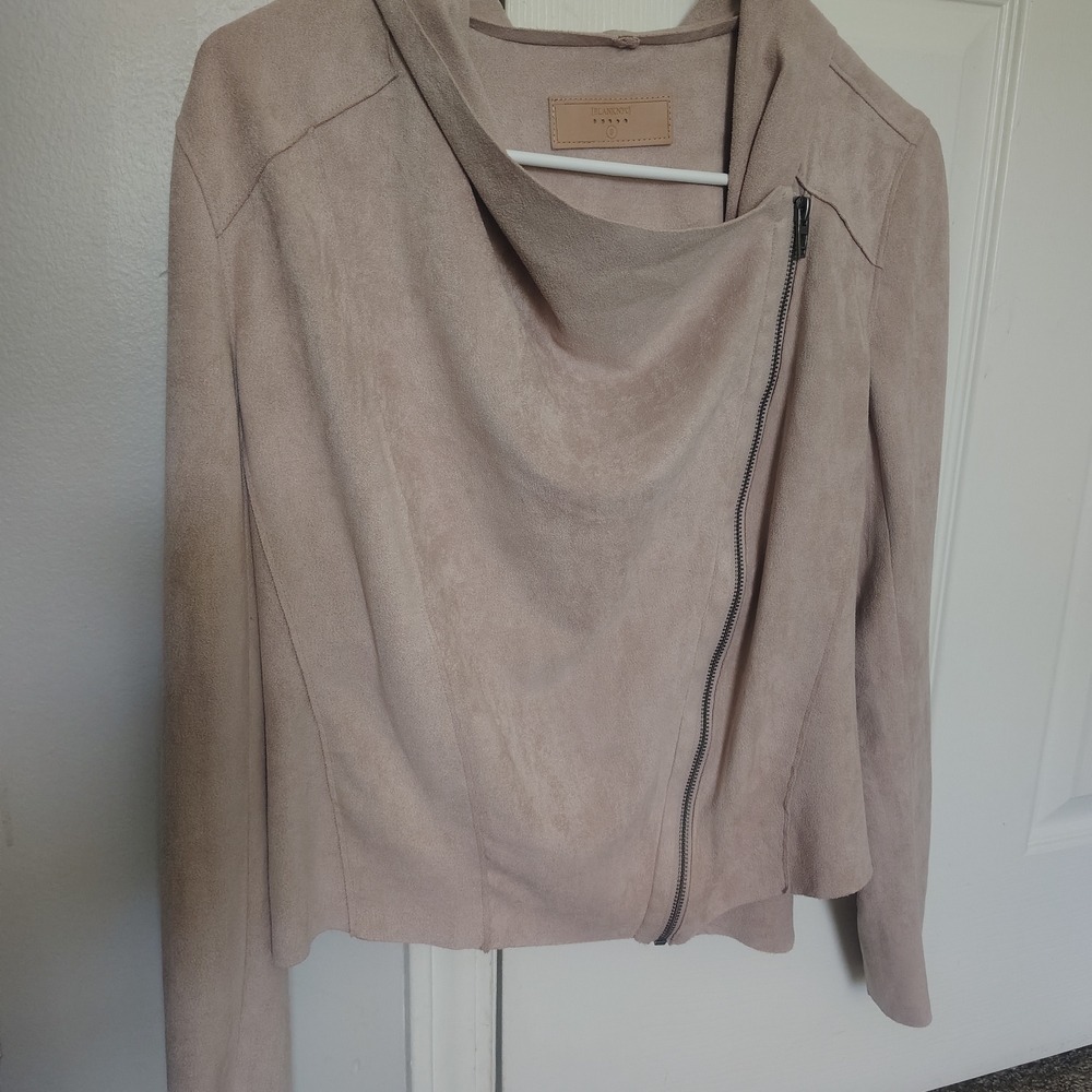 Blank NYC Light Pink/Magenta Suede Jacket
